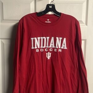 Fanatics Red Indiana Soccer Long Sleeve Tee